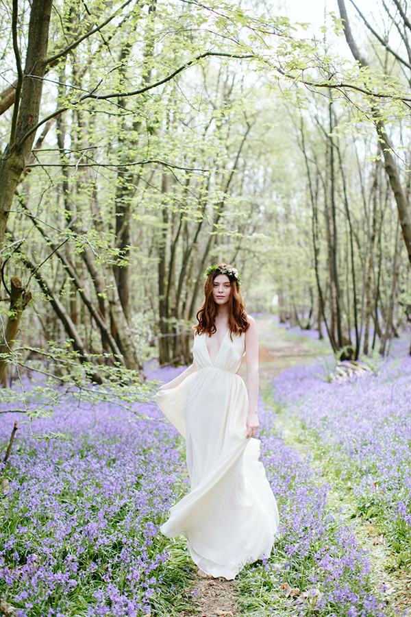 English bluebell wood wedding inspiration for Spring couples // The Natural Wedding Company // M & J Photography