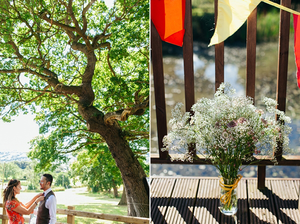 Groom getting ready // Bohemian Weddings // The Natural Wedding Company