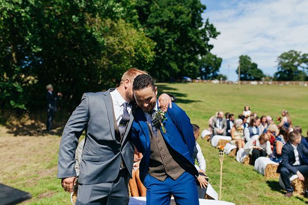 Groom waiting for the bride // Bohemian Weddings // The Natural Wedding Company