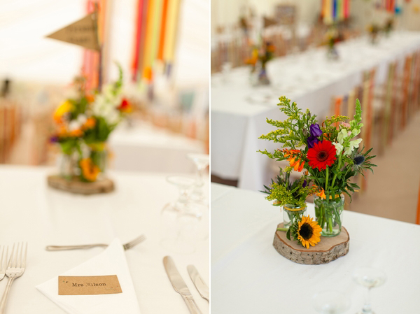 Colourful summer wedding table decor // Bohemian Weddings // The Natural Wedding Company