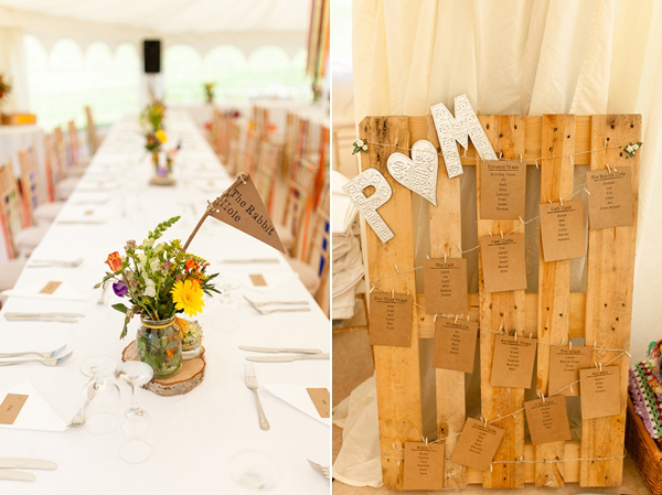 Colourful rustic wedding decor // Bohemian Weddings // The Natural Wedding Company