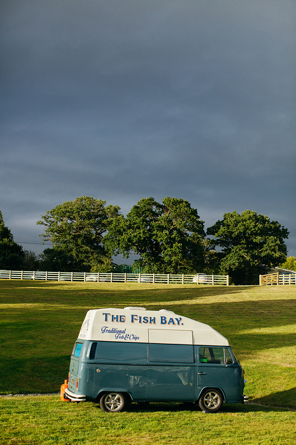Fish and chip van // Bohemian Weddings // The Natural Wedding Company