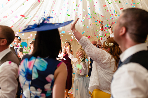 Colourful wedding confetti // Bohemian Weddings // The Natural Wedding Company