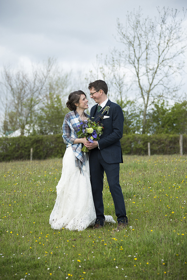Spring Devon farm wedding with wildflower bouquet // Jennie Hill Photography // The Natural Wedding Company