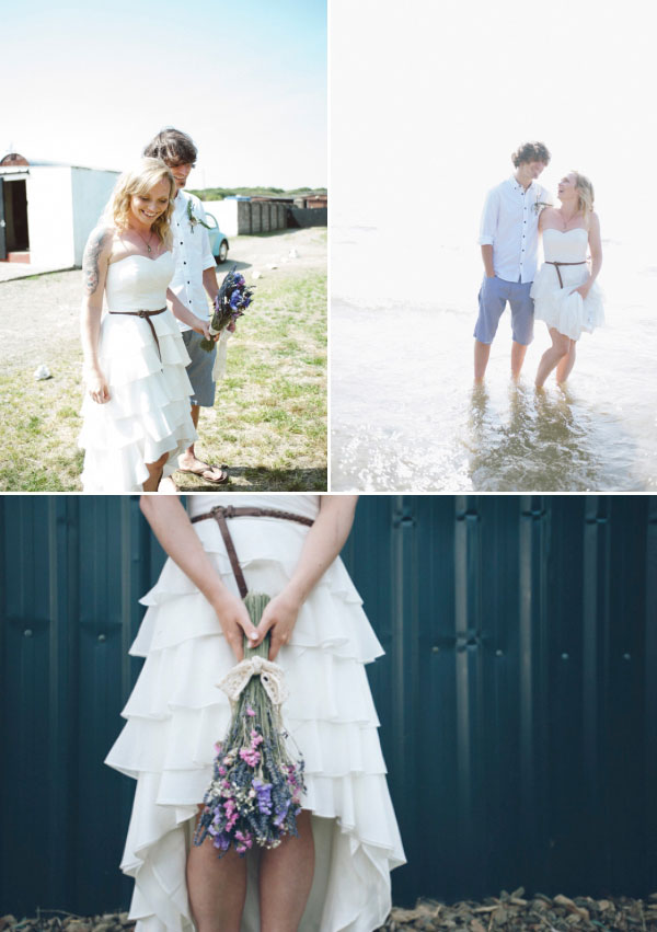 Favourite Natural Wedding Styles: Asymmetric Layered Wedding Dress