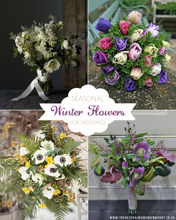 Celebrating British Flowers Week 2017 and why you should choose British wedding flowers // Winter Wedding Flowers // The Natural Wedding Company