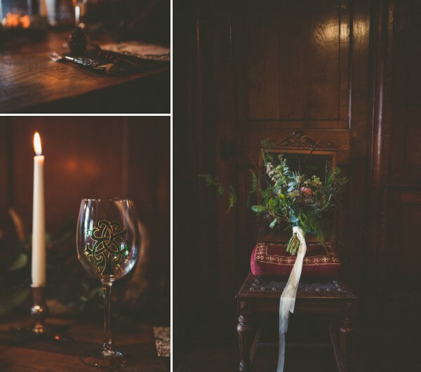 Winter wedding details - Celtic wedding inspiration // Emma Stoner Photography // The Natural Wedding Company