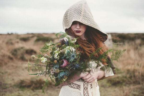 Wild bouquet - Celtic wedding inspiration // Emma Stoner Photography // The Natural Wedding Company