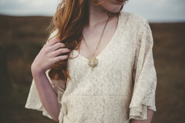 Celtic necklace - Celtic wedding inspiration // Emma Stoner Photography // The Natural Wedding Company