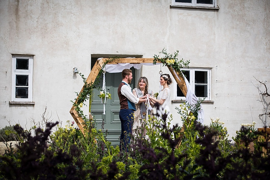 Eco luxe wedding elopement at River Cottage
